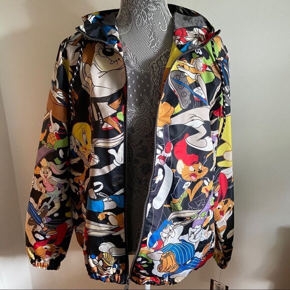 Looney Tunes X Members Only character pattern windbreaker jacket - NWT - Picture 8 of 16